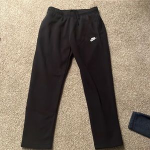 Nike large wide leg black sweatpants